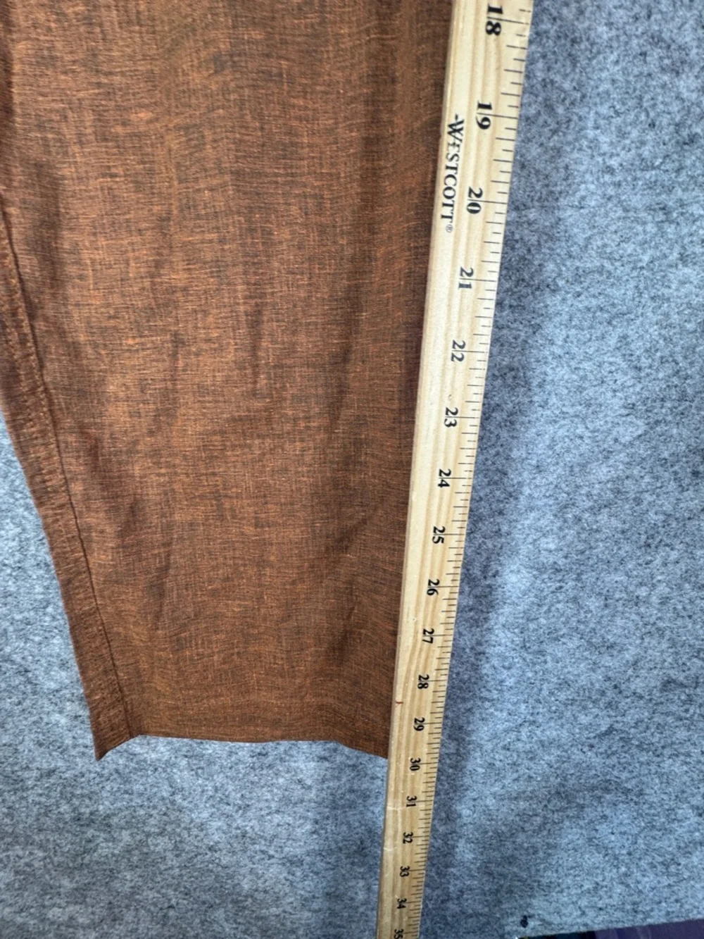 Prana Brown Pull On Hemp Blend Pants  Elastic Waist Comfy Casual Outdoor Size M - Picture 6 of 16